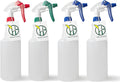 Heavy Duty 32oz Plastic Spray Bottles for Cleaning - Large Empty Industrial Bottles for Gardening Solutions, Vinegar, Chemicals, Professional Cleaners - Adjustable Sprayer Nozzle - 4 Pack