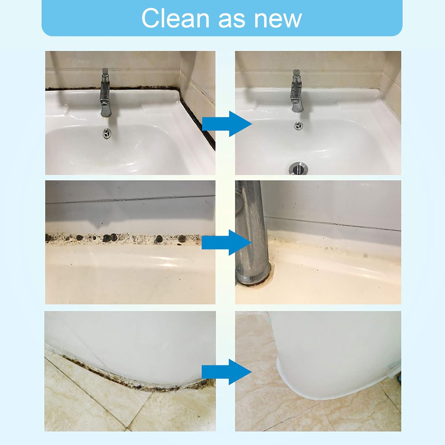FOLLOWIN Mold and Mildew Stains Cleaner Gel 16oz for Washing Machine Front Loader Seal, Household Mold Stain Cleaner for Shower,Sink,Mold Stain Remover Gel for Bathroom Grout,Bathtub