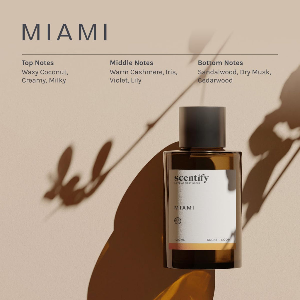 Scentify 5th Ave Aroma Oil Refill Scent for Oil Diffusers - Bergamot, Floral, Gardenia Scents - Luxurious Relaxing Aromatherapy Diffuser Fragrance 100ml, 3.38 oz