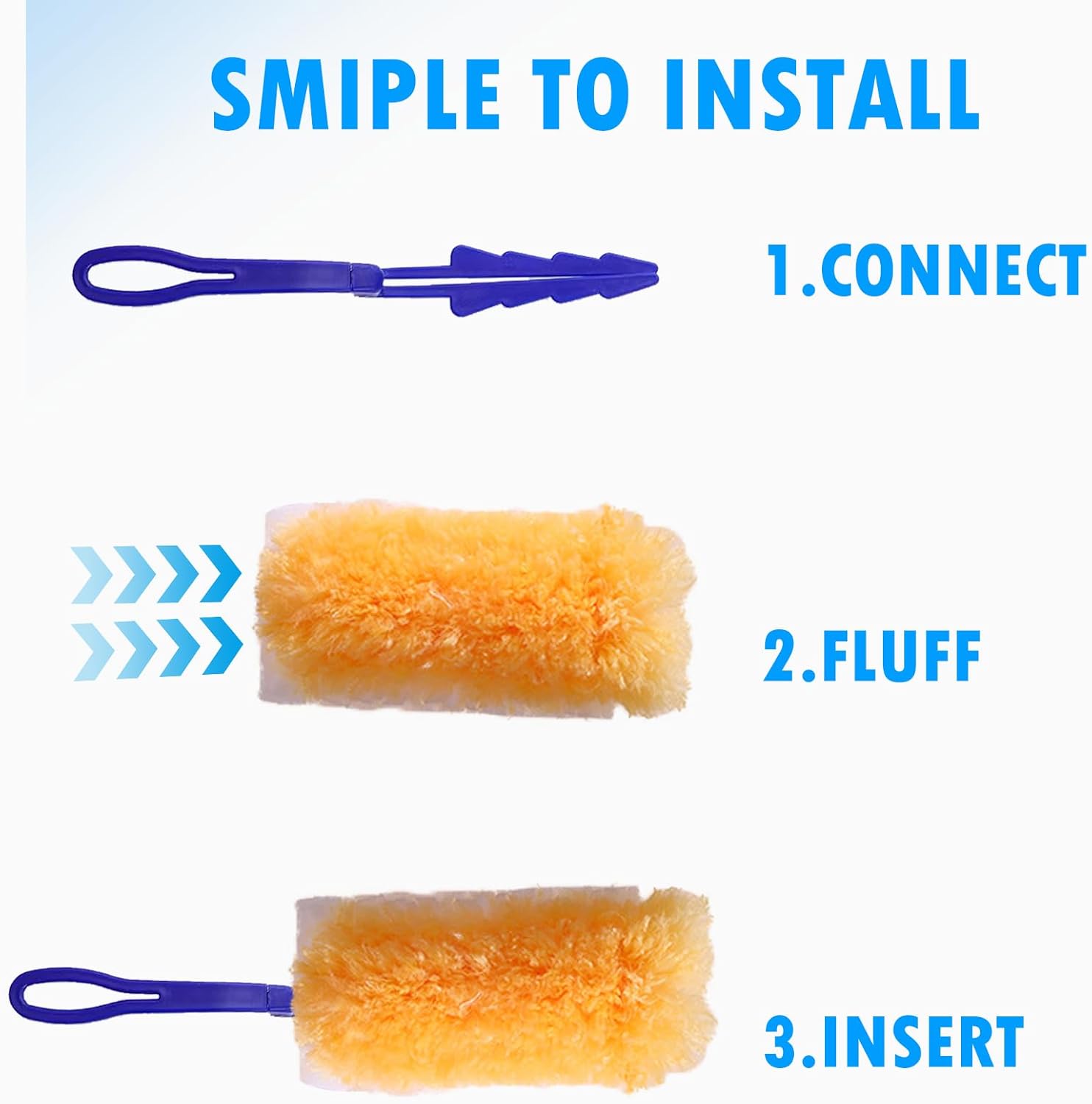 10 Count Heavy Duty Duster Kit for Swiffer Duster, Unscented Disposable Dusters with 1 Handle for Cleaning