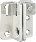 Alise Flip Latch,Gate Latches Safety Door Lock Catch for Barn Cabinet Pet Cage Wood Fence Bathroom Garage Window,SUS304 Stainless Steel Gate Hardware Locks,Brushed Nickel MS3006R-304-LS