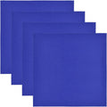 Wisdompro Extra Large 4-Pack Microfiber Cleaning Cloth For Laptop, LCD TV, Computer Screen, Monitor, Tablet, Camera Lens, Glass, Lenses, Phone, iPhone, iPad, other Delicate Surface - Blue (16x16 Inch)