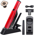 Handheld Vacuum Cordless,15KPA High Power Suction,USB Quick Charge,Car Vacuum Cleaner with Storage Dock,Lightweight Rechargeable Dust Buster with Crevice Tool Pet Brush Hand Vac for Home,Red