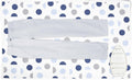 Encasa XO Ironing Mat/Pad (Large 48"x28") with 3mm Padding & Silicone Iron Rest for Steam Pressing on Tabletop or Bed - Heat Resistant, Portable, Quilting & Travel Blanket - Blue Moon