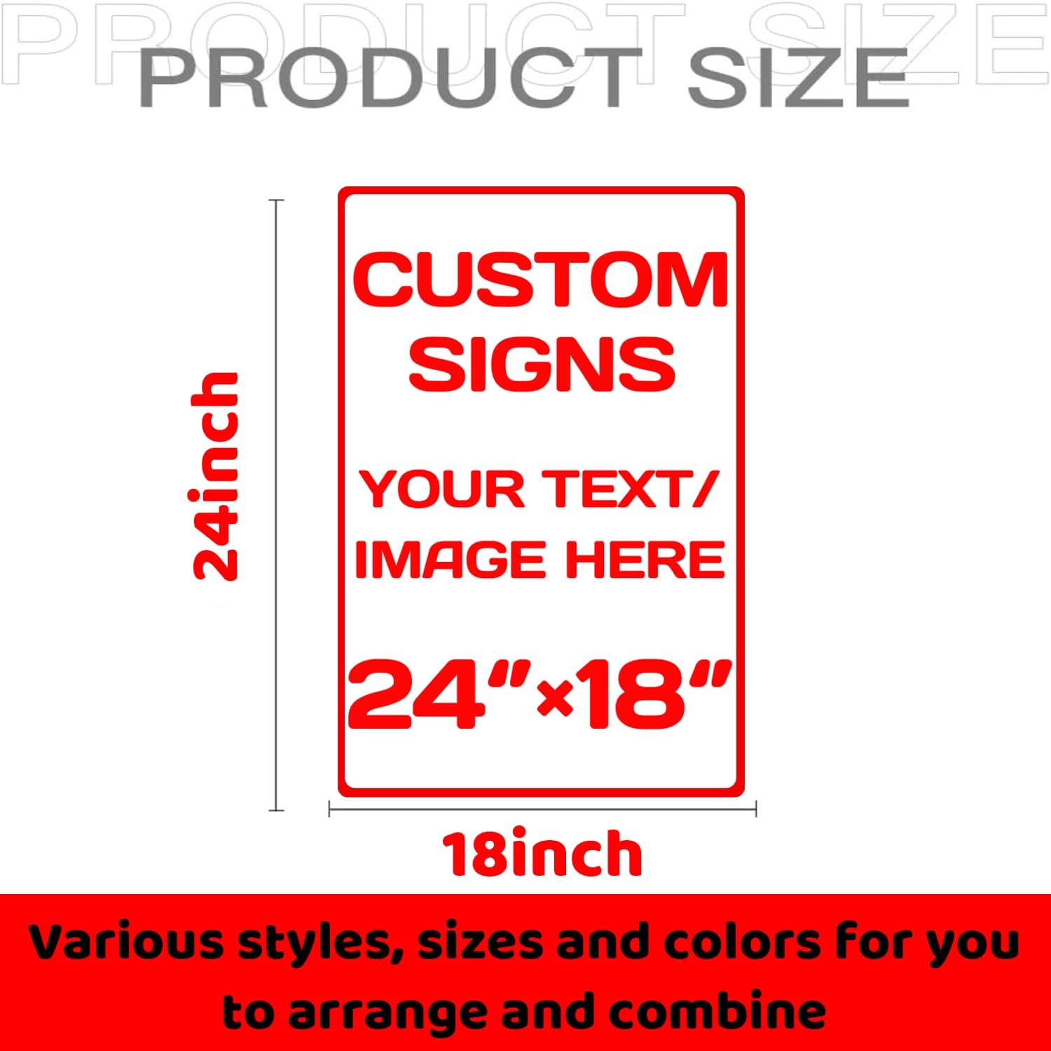 Personalized signs,Aluminum Weatherproof Metal Sign,Optional reflective, double-sided,Custom Personalized Text And picture Here,for garden, door,business,Street