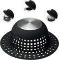 Shower Drain Hair Catcher, Bathtub Drain Cover Foldable Silicone Shower & Tub Protector for Pop-Up & Regular Drains