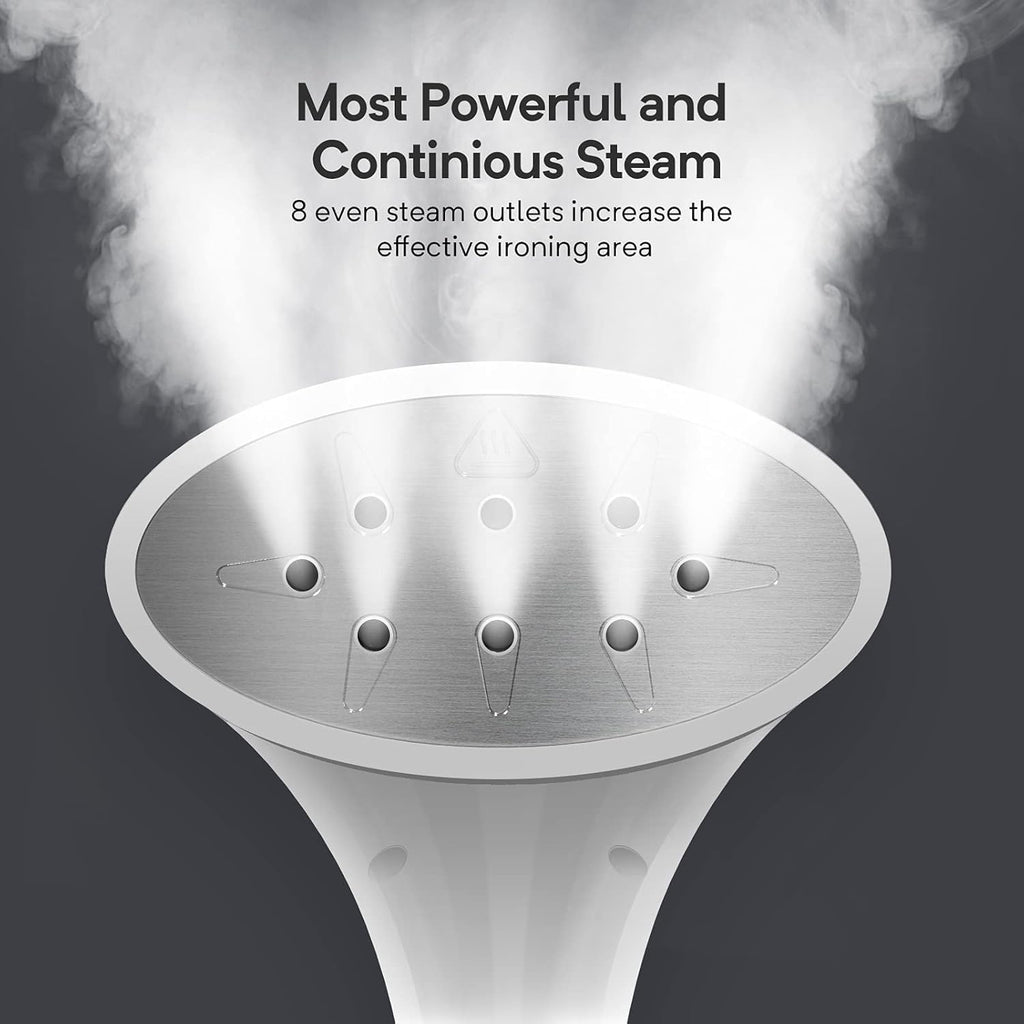 Steamer for Clothes, 1500W Standing Garment Steamer with 35s Fast Heating, 2.5L Water Tank for 1.5H Steaming, Adjustable Height Stand with Clothes Hanger, Professional Wrinkle Removal