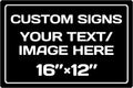Personalized Aluminum Weatherproof Metal Signs - Multiple Sizes, Custom Text & Picture, Hazard, Garden, Custom Door Signs