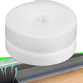 Weather Stripping Door Seal Strip 33 Feet Strip Bottom Draft Insulation Stopper Weatherproof Soundproof for Door Frame or Window Sealer Bathroom Shower Glass Gaps