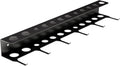 Wall Mount Brush Holder & Tool Hanger Rack for Garage, Detailing Organizer with Mounting Hardware - Holds 12 Brushes + Hooks for Towels & Tools