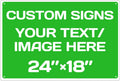 Personalized Aluminum Weatherproof Metal Sign - Multiple Sizes, Custom Text and Picture - Hazard, Garden, Custom Door Sign