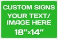 Personalized Aluminum Weatherproof Metal Signs - Custom Text & Picture, Multiple Sizes, Hazard, Garden, Custom Door, Business Signs