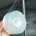 Transparent Window Weather Sealing Tape 2 Inch x 66 FT Weather Stripping Residue-Free Clear Window Insulation Tape for Doors Windows and Shower Glass Gaps (2 in * 66 FT)