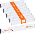 Lifewit 8 Pack Kitchen Drawer Dividers 2.36" High, 16"-22" Adjustable Drawer Organizer for Utensils/Clothes/Makeup, Plastic Expandable Separators in Dresser/Bedroom/Bathroom/Office Storage