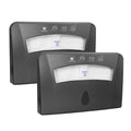 Toilet Seat Cover Dispenser (2-Pcs), Wall Mounted Compatible with Half-fold, CHUANGDIAN, Dark Grey x 2 Pcs