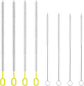 8-Piece Straw Cleaner Brush Set for Cleaning Straws - (4-Size) Extra Long Nylon Pipe Cleaners, Reusable Straw Cleaning Brush for Stanley Tumbler, Sippy Cup, Baby Bottle and Tubes (Type A)