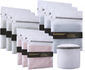 10 Pcs Lingerie Bags for Washing Delicates(3L 3M 3S Bra Bag) Mesh Laundry Bags for Washing Machine Wash Bag for Bra Socks Underwear Baby Clothes