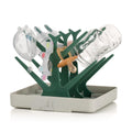 haakaa Baby Bottle Drying Rack, Space Saving Bottle Drying Tree for Bottles/Pump Parts/Pacifiers and Other Baby Essentials, Easy-Store Dryer Rack Great for Home & Travel, BPA Free (Forest Green)