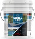 DYCO Court & Floor Anti-Slip Coating - Slip-Resistant Pavement, Cement & Concrete Paint for Pickleball, Tennis & Basketball Courts, Exceeds ADA Standards for Safety Areas (Red Currant, 5 Gallons)