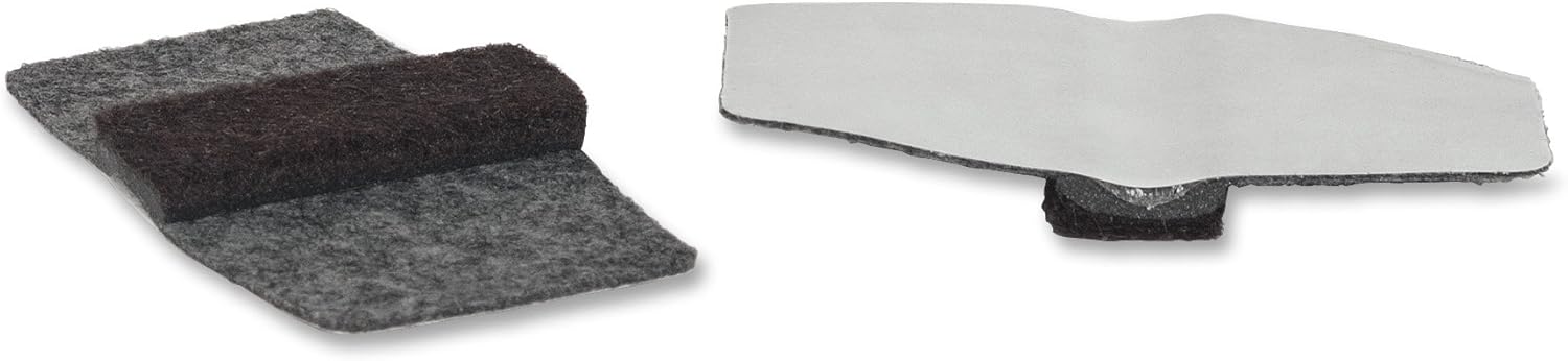 Lorell LLR49319 Wrap Around Floor Savers, Gray (Pack of 16)