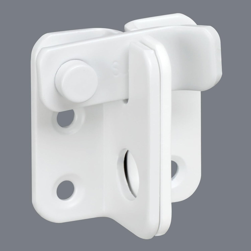 Alise Flip Latch,Gate Latches Slide Bolt Latch Safety Door Lock Catch for Barn Cabinet Pet Cage Fence Bathroom Garage Window,Heavy Duty SUS304 Stainless Steel Gate Hardware Locks,Matte White,MS5007-W