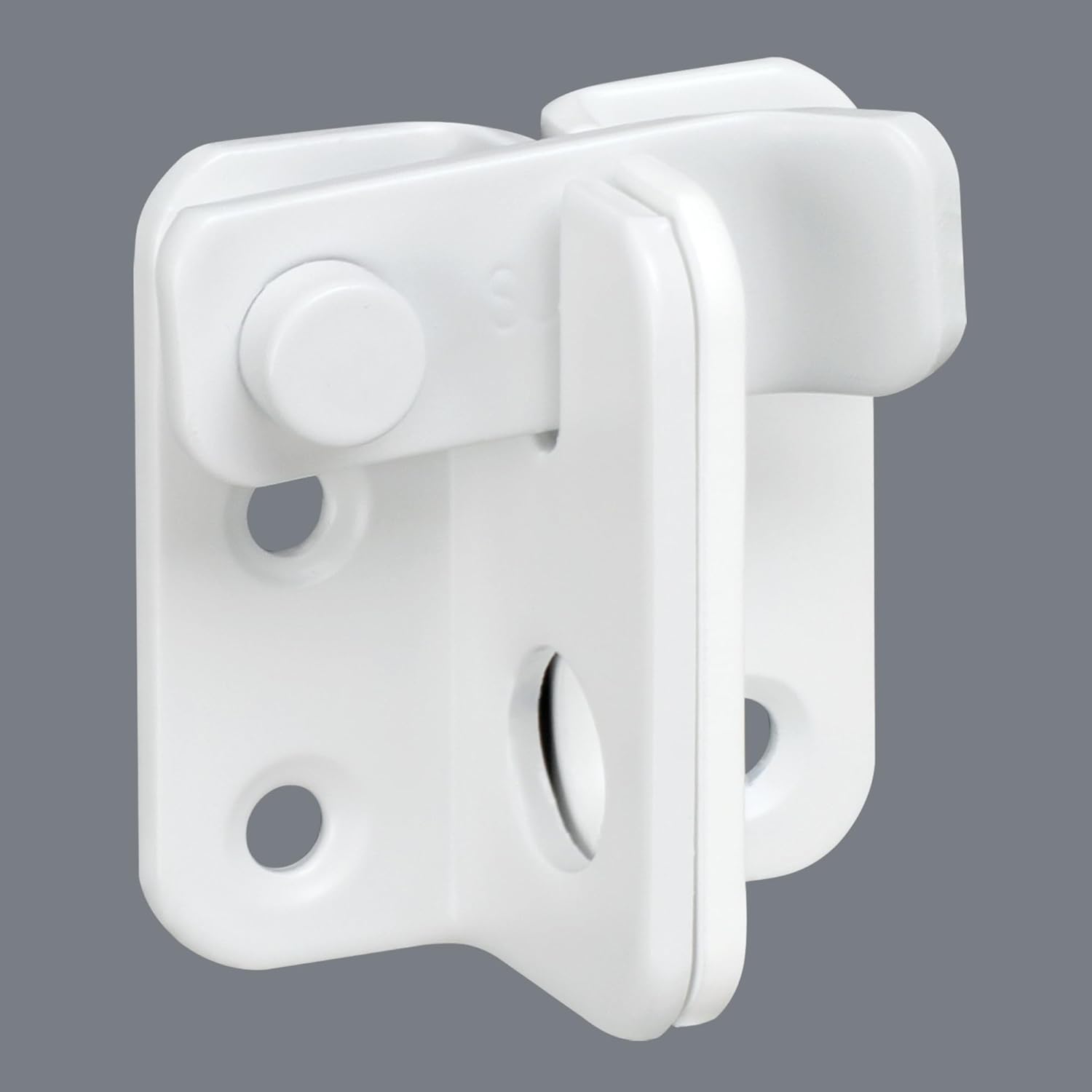 Alise Flip Latch,Gate Latches Slide Bolt Latch Safety Door Lock Catch for Barn Cabinet Pet Cage Fence Bathroom Garage Window,Heavy Duty SUS304 Stainless Steel Gate Hardware Locks,Matte White,MS5007-W