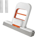 Mini Foldable Desktop Mop, Portable Cleaning Sponge Mop Self-Squeeze Sponge Cleaning Tool for Wet Dry Use on Kitchen Countertops Glass Bathroom Car (1 Pcs Orange)