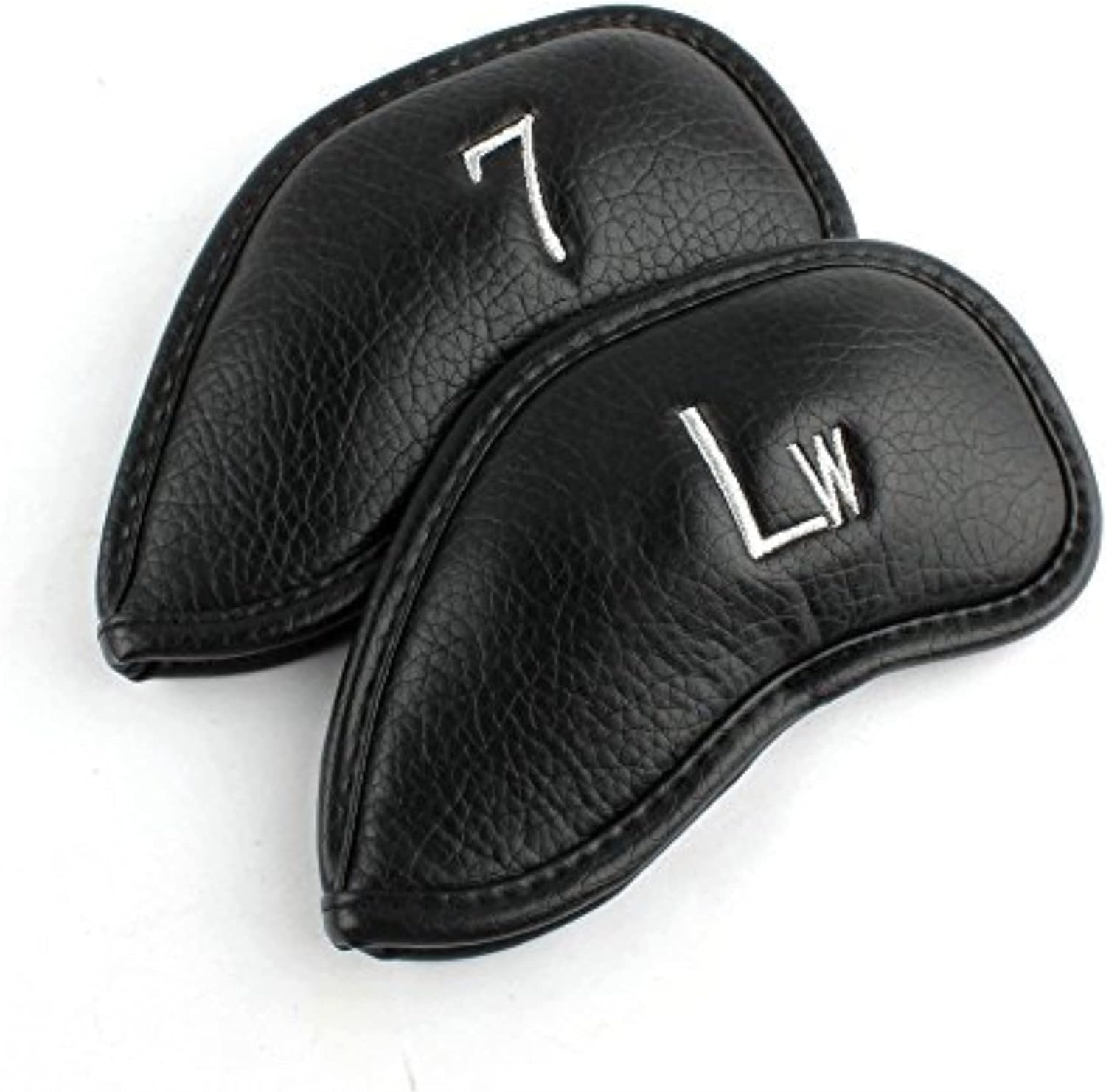 CRAFTSMAN GOLF 12pcs or 1pc Thick Synthetic Leather Golf Iron Head Covers Set Headcover Fit All Brands Callaway Ping Taylormade Cobra Etc. Also Custom Name