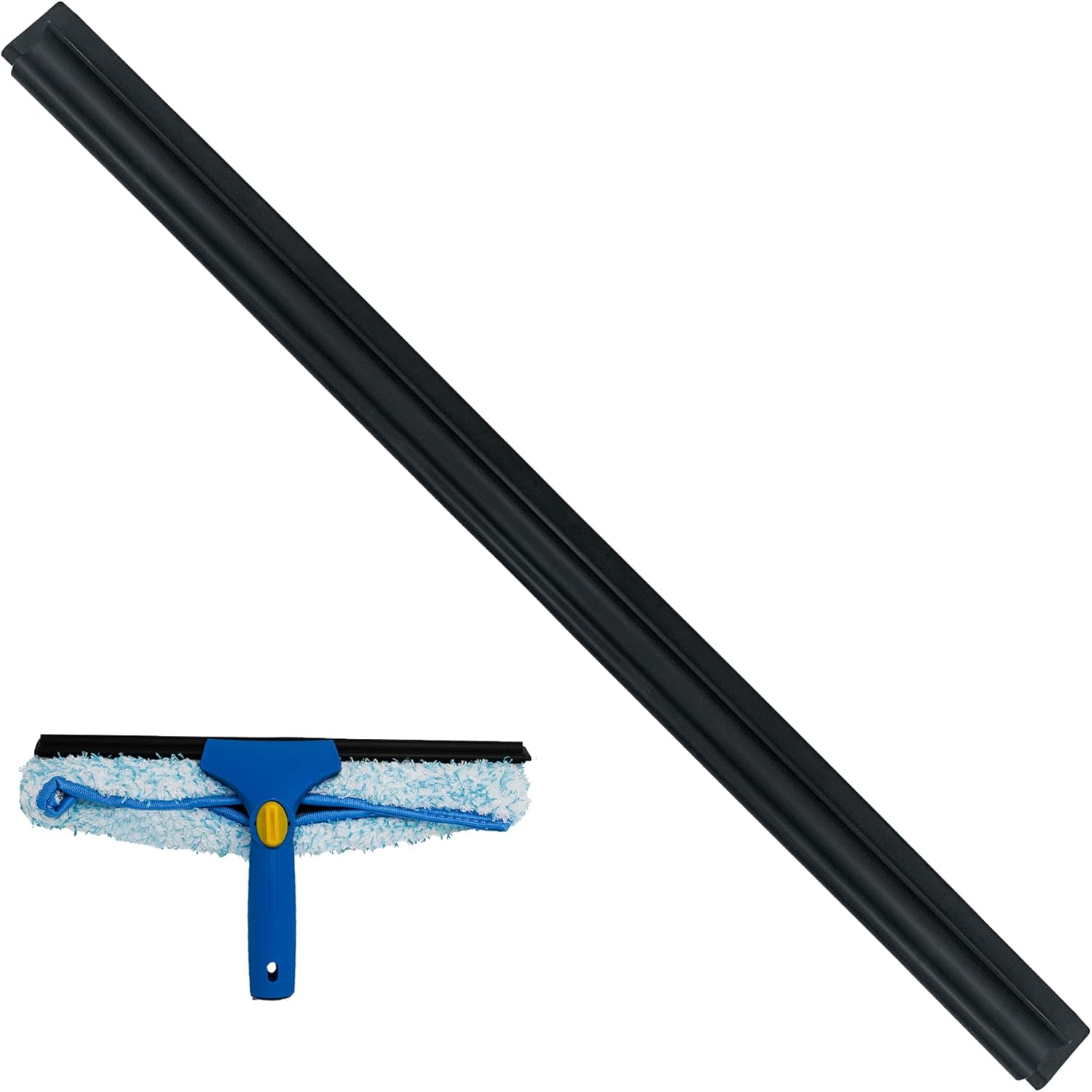 Kleen Handler Bulk Pack of 100 Professional 14” Window Washing Squeegee Blades, Replacement Blades for Squeegee Cleaning Tool, Squeegee Combo Blade Replacement (Bulk Case Pack of 100 Squeegee Blades)