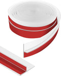 Orghtin T-Shaped Silicone Seal Strip, Clear Sealer Weather Stripping Door Seal Strip, 10Ft x 1.97 in Draft Stopper for Side of Door