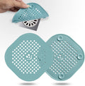 Drain Cover Hair Catcher Drain Plug Hair Stopper Drain Protector for Shower Bathroom Accessories Bathtub Deep Light Blue 2 Pack