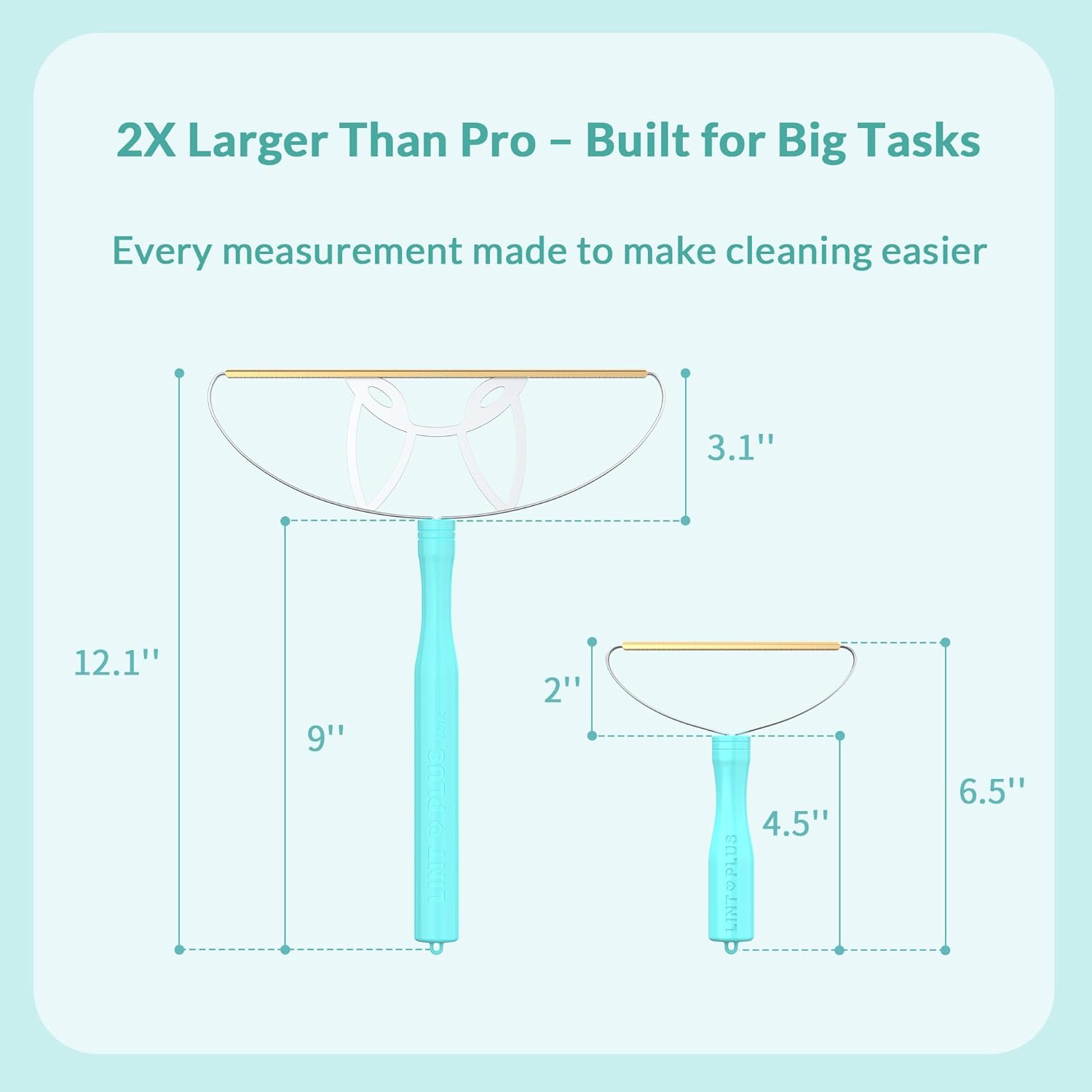 Pet Hair Removal Tool Kit-Max and Pro-by LINTPLUS(Pet Hair Remover),Cat Hair Remover and Carpet Scraper-Easy Dog Hair Remover for Carpeted Stairs & Rugs-Gets Every Hair!
