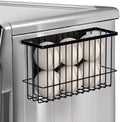 Magnetic Dryer Ball Holder for Laundry Room Organization and Storage, Magnetic Lint Bin for Laundry Room, Iron Dryer Ball Container for Laundry Room Storage (No Balls, Black)