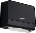 Paper Towel Dispenser Wall Mounted, Multifold Hand Towel Dispenser for Kitchen Bathroom Home Business, Trifold/C Fold/Z Fold Paper Towel Holder with Lock, Universal Paper, Black