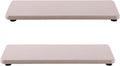 2 Pcs Water Absorbing Stone Trays, Kitchen/Bathroom Sink Soap Dish, Diatomite Tray Used for Hand Soap & Cosmetic Bottles in The Modern Home, 3.15" W x 8.7" L, Light Gray