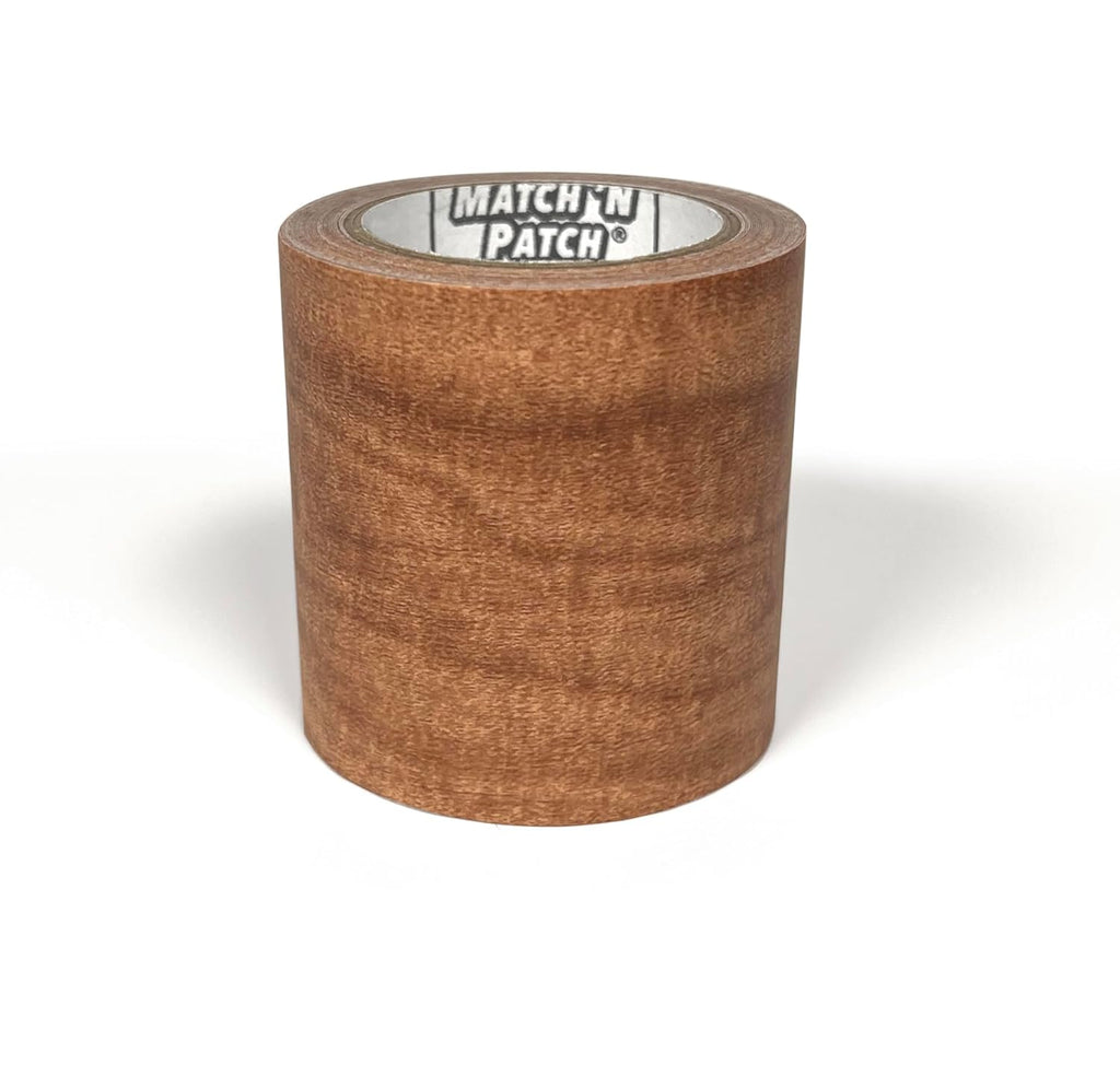 MATCH 'N PATCH Realistic Wood Grain Repair Tape - Durable Multi-Use Adhesive Tape for Furniture, Floors, Cabinets, Windows, Doors, RV, Home Decor & DIY Projects - Chestnut Maple, 2.25 inch x 15 feet