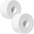 2 Pack Caulk Strip, 1.5" x 10.5Ft PVC Self Adhesive Caulk Tape, Sealing Waterproof Silicone Tape for Bathroom Bathtub Kitchen Toilet Wall Windows