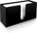 Paper Towel Holder for Countertop,Black Acrylic Napkin Dispenser-Multifold/C-Fold/Z-Fold Trifold Paper Towel Dispenser for Bathroom Kitchen Restaurant Toilet - Durable 5mm Thick (1)