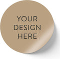 100 Custom Vinyl Stickers - Upload Your own Image, Text, Design, Logo - Personalized Logo Labels for Handmade, Packaging, Bottle, Jars, Candle, Brand Stickers (Wood Lights, 4x4)