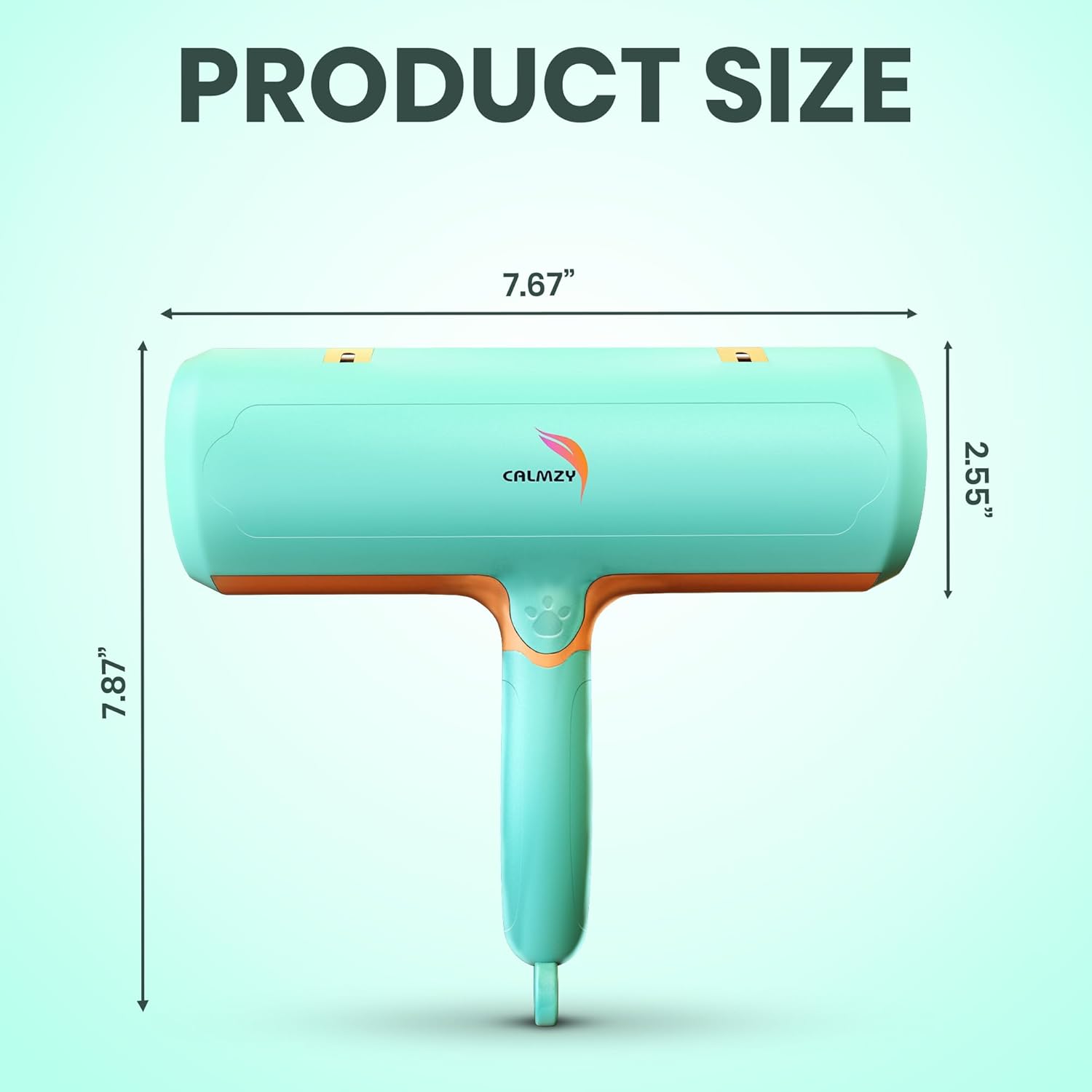 CALMZY Pet Hair Removal Tool, Reusable Lint Roller for Pet Hair, Dog Hair Remover Couch for Cleaning Rug, Carpet, Bed, Cat Hair Remover & Updated 2025, Pet Hair Remover Roller (Green and Orange)