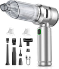 Car Vacuum,3 Suction Modes,Portable Mini Cordless Cleaner with 24000pa Suction Power,Type-C Charge,Handheld Vacuum for Home,Car, Office Desk, Keyboards(Dark Silver)