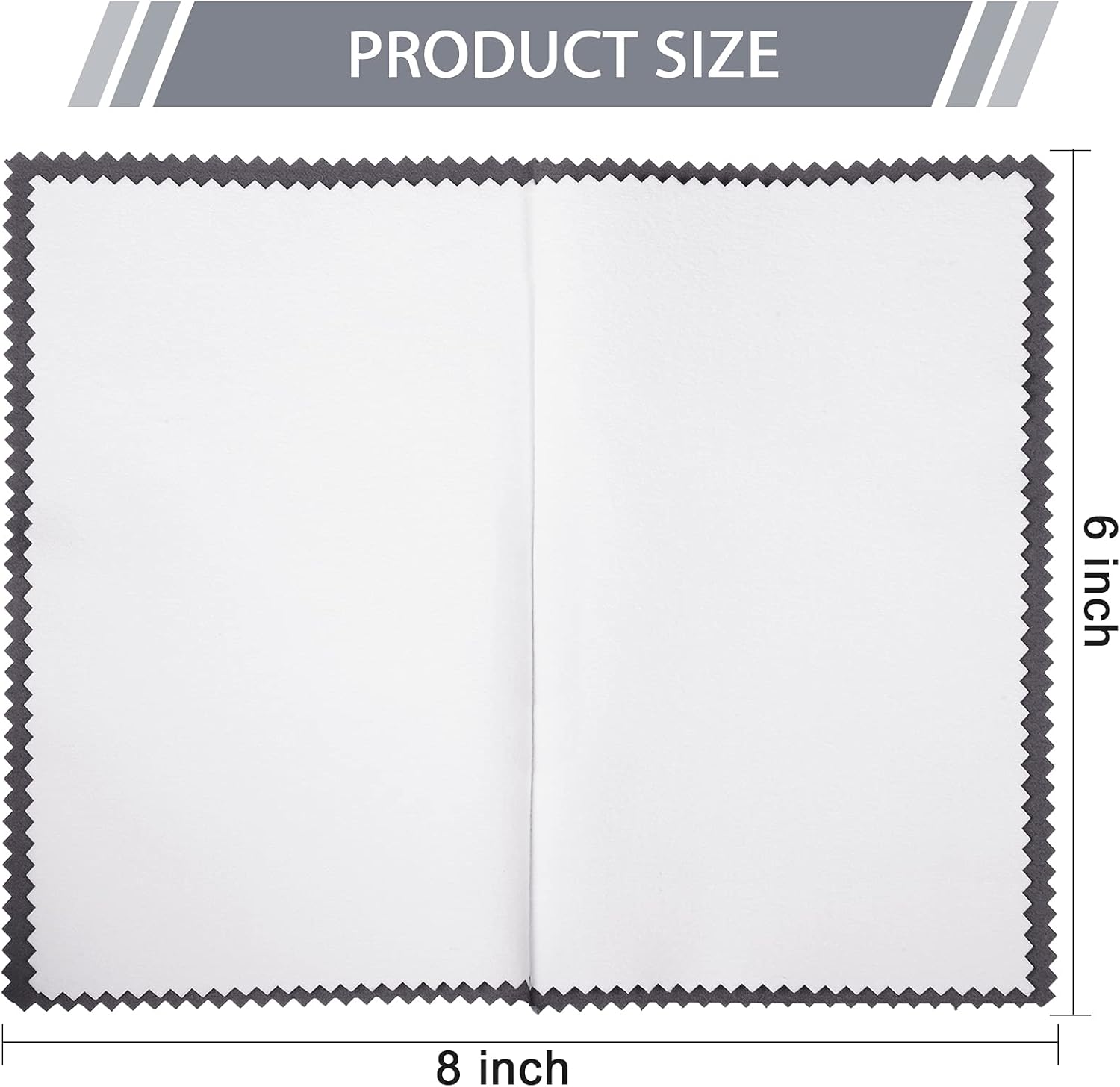 Breling 6 Pcs Silver Jewelry Polishing Cloths 6 x 8 inches Jewelry Cleaning Cloth Sterling Polish Cloths for Jewelry