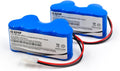 (2-Pack) 7.2V 3000mAh Ni-MH Battery Replacement for Shark XB1918 V1950 V1917 VX3 Euro-Pro Cordless Carpet Sweeper Vacuum