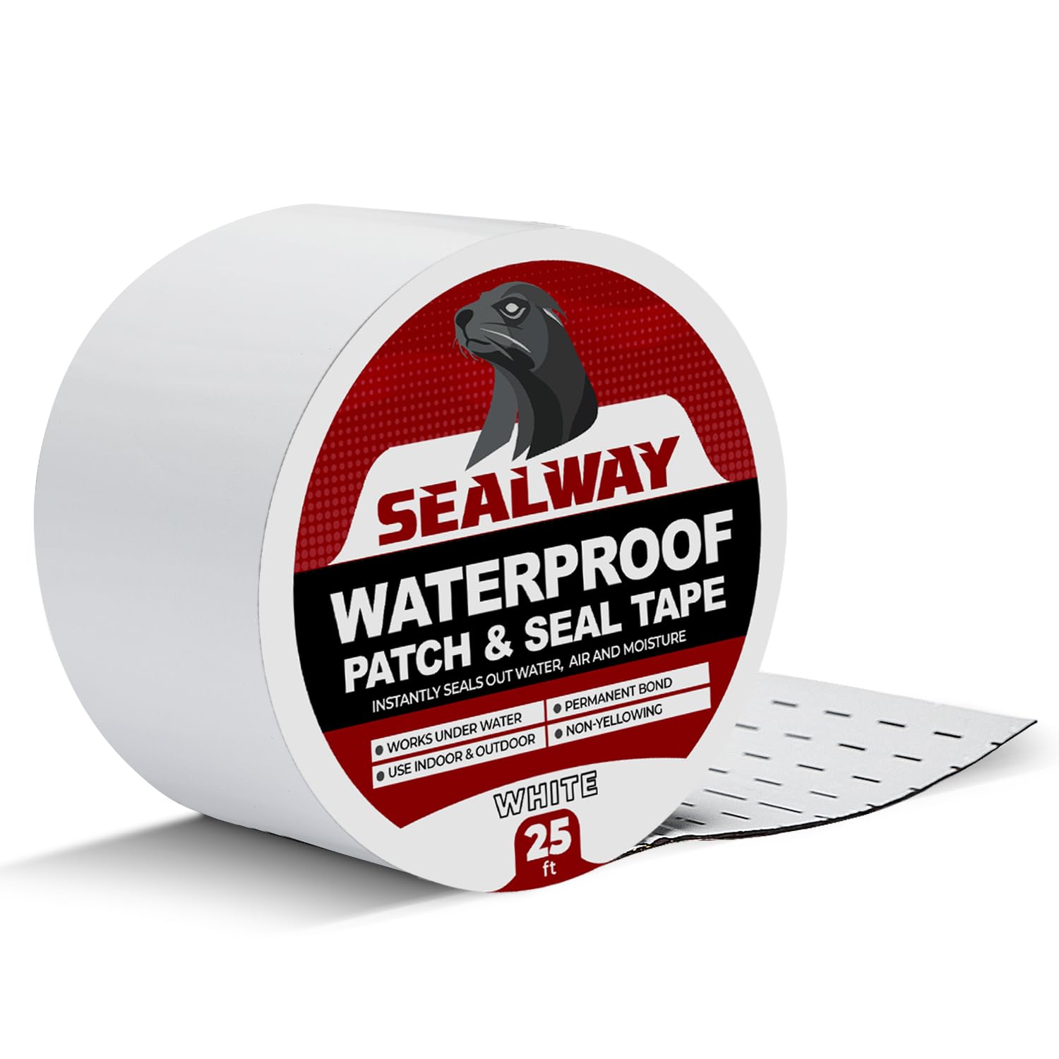 White RV Roof Sealant Tape, 2" x 25' Waterproof Repair Seal Tape – Extra Thick, UV-Resistant, Weatherproof Patch for Permanent Leak Sealing on RVs, Trailers, and Mobile Homes