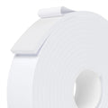 Weather Stripping Door Seal White,Self Adhesive Foam Tape,Window Insulation Weatherproof Gasket Tape for Doors and Windows,1.18 Inch Wide X 1/4 Inch Thick,Total 16.4 Feet Long