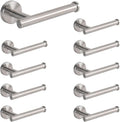 NearMoon Bathroom Toilet Paper Holder, Premium SUS304 Stainless Steel Rustproof Wall Mounted Toilet Roll Holder for Bathroom, Kitchen (10 Pack, Brushed Nickel)