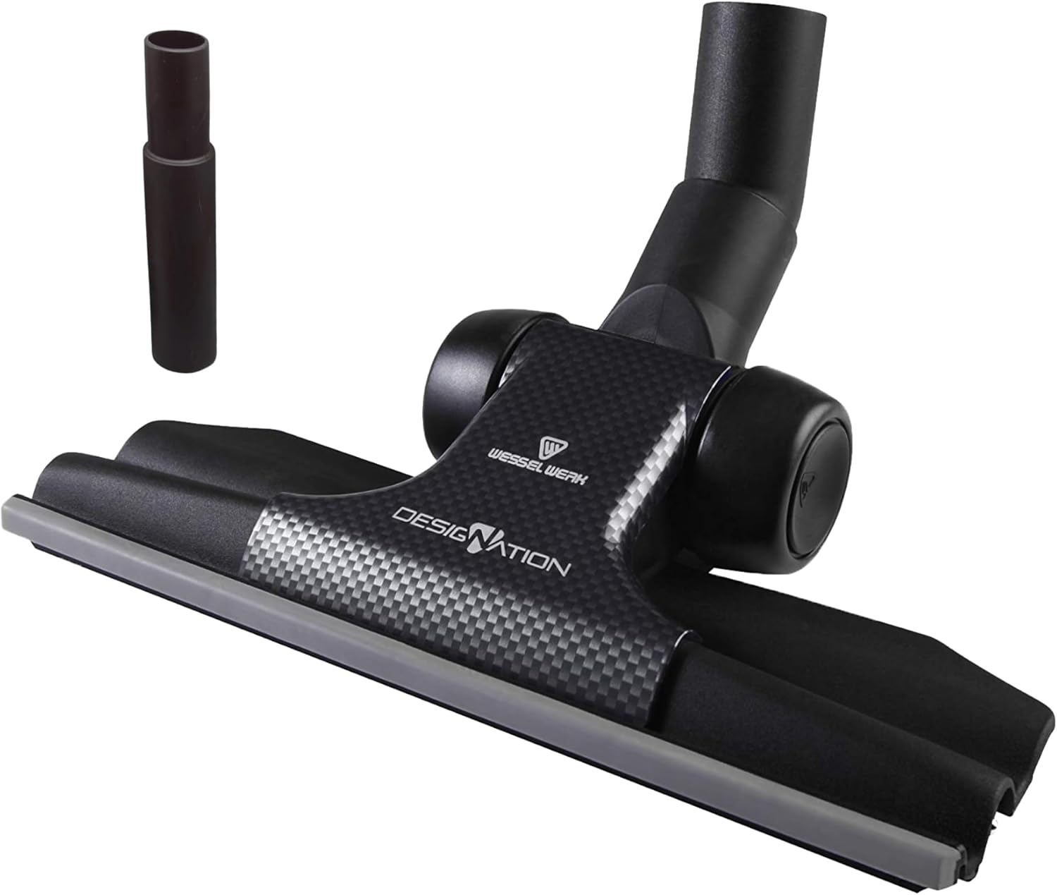 Wessel-Werk RD285 Designation™ Universal Vacuum Floor Brush Attachment — Ultra-Thin Dual-Surface Nozzle with Edge-to-Edge Cleaning & 1.25-1.5 in. Adapter (Designation™ Universal Nozzle)