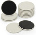3-1/2 inches Furniture Sliders, 12pcs Furniture Glides for Easy Moving on Carpet Hardwood (Beige)
