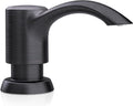SAMODRA Built in Kitchen Sink Soap Dispenser (Oil Rubbed Bronze) with 12 oz Large PET Lotion Bottle, Refill from Top