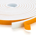 10 Feet Weather Stripping Door Seal, 3" Wide X 1/4" Thick Door Seal Strip High Density Foam Tape Adhesive Strip for Door Soundproofing,Window Insulation (3" x 1/4" x 10FT, White)